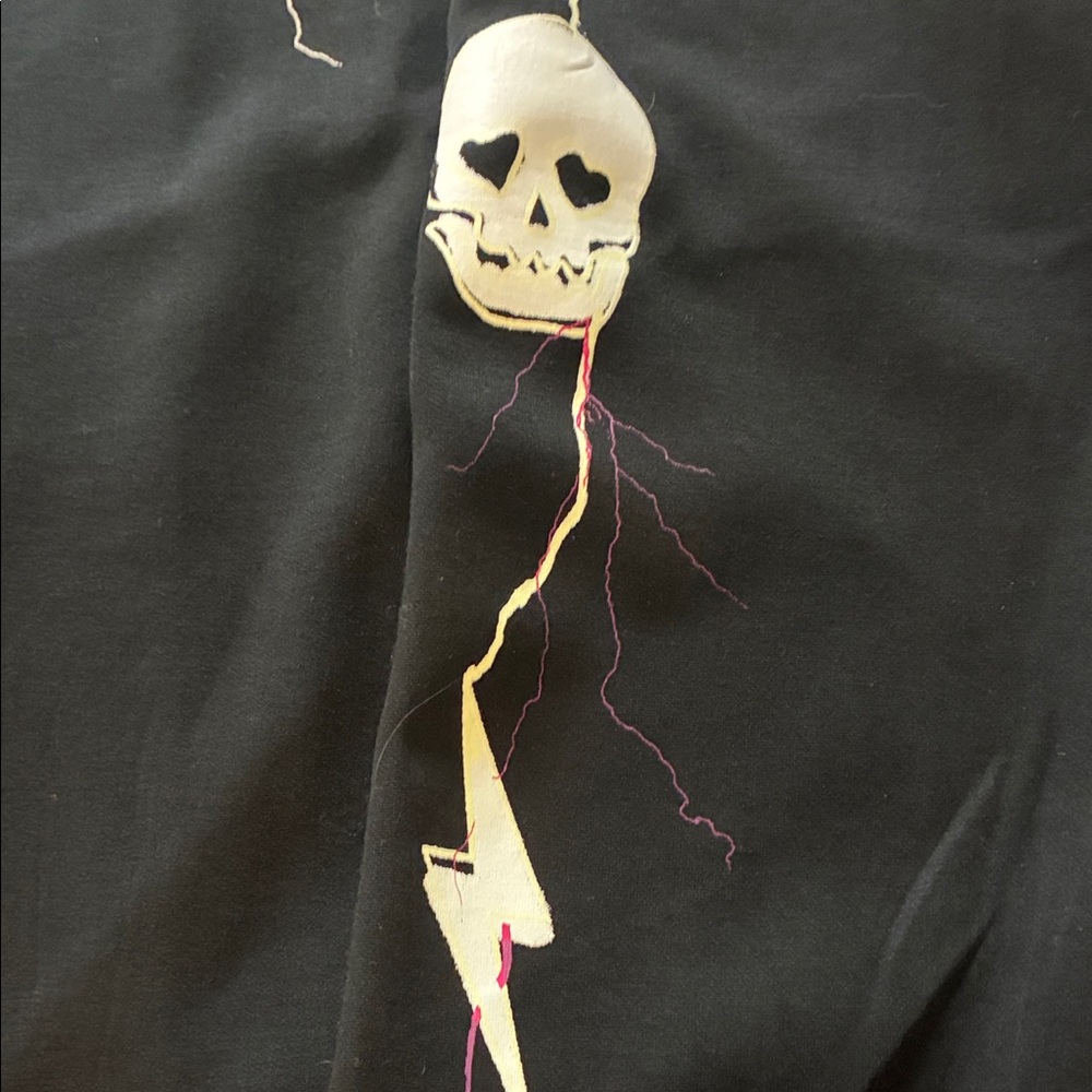 Lovesick by Torrid Black Bomber Jacket with Skull and Heart Accents - Picture 5 of 12